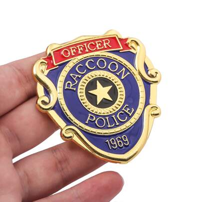 1pc Raccoon City Detective Heritage Unique Station Badge Enamel Brooch Pin, Suitable For Men Party Outfit Gift