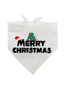 1 件圣诞宠物围兜、狗头巾、狗围巾、圣诞主题宠物围巾 - 彩色 - 查看 12