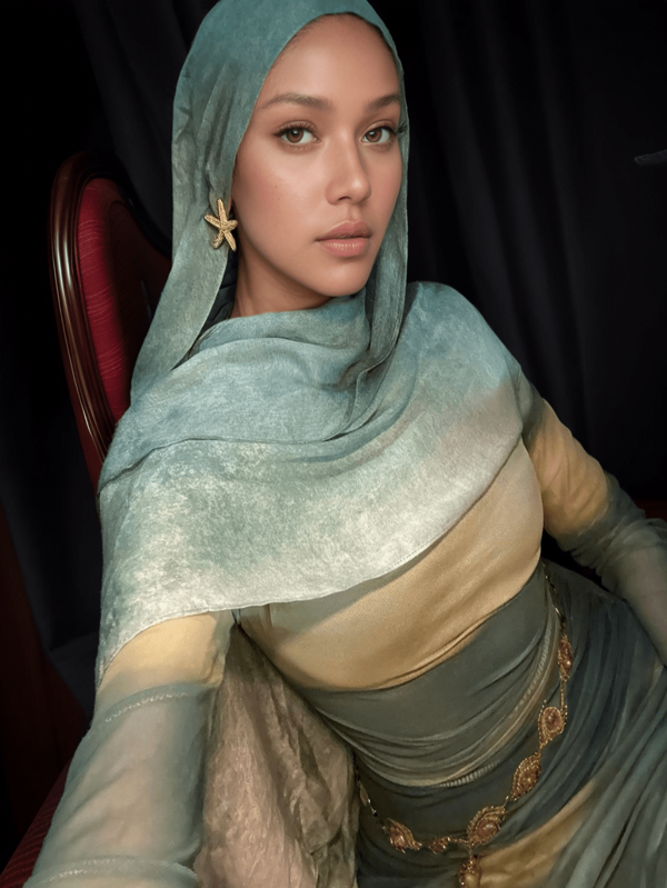 1 pezzo Sciarpa alla moda, foulard, hijab, sciarpa morbida e confortevole, velo da donna adatto per l'abaya