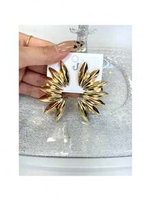 Women's Party Earrings, Elegant And Sensual, Exaggerated Style, Plated Stud Earrings, Jewelry Accessories - 金色 - 查看 2