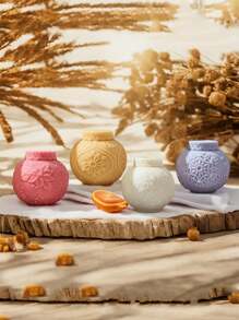 Fantasy Winter Snowflake Candle Mold - Silicone, Asymmetrical Shape, Suitable For DIY Crafts - White - View 1