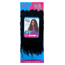 Yan Hair Collection Organic Curly Hair 75cm Protein Fiber Crochet Braids Hanna 330g - Exclusive Model - màu đen - Xem 2