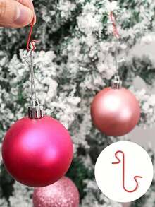 50pcs Mini Plastic S-Shaped Hook, Christmas Tree Decoration Hook, Christmas Ball Pendant Hanging Decoration Hook Christmas Ornaments S Shape Hooks Christmas Tree Decoration Multi Purpose Holders S Shape Hook