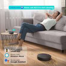 Robot Vacuum Cleaner With Mop Lefant M213, 2200 Pa Strong Suction, Quiet Robotic Vacuum 7.8cm Thin 28cm DIA, Ideal For Pet Hair Alexa Voice Control - Black - View 8