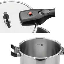 Brava Stainless Steel Pressure Cooker With Tri-Ply Bottom, 20 Cm, 4.5 L - Tramontina 62416/200 - 灰色 - 查看 6
