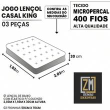 400 Thread Count King/Queen/Double/Single Bedding Set Sheet + Pillowcases - 黑色 - 查看 5