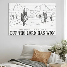 1pc Framed Canvas Poster, Desert Wall Art Canvas Paintings, Ideal Gift For Bedroom Living Room Corridor, Wall Art, Wall Decor, Winter Decor, Room Decoration