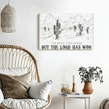 1pc Framed Canvas Poster, Desert Wall Art Canvas Paintings, Ideal Gift For Bedroom Living Room Corridor, Wall Art, Wall Decor, Winter Decor, Room Decoration