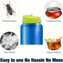 Reusable Drink Can Lids, Leak-Proof Beverage Can Covers, Soda Bottle Caps, Bottle Stoppers With Flip Lids, Kitchen Gadgets, Kitchen Accessories - Multicolor - View 4