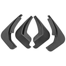 4PCS Mud Flaps Replacement, Front And Rear Wheel Mudguards Mudflaps Mud Guards With Hardware Kits, Winter Vehicle Sediment Protection Tire Flares Mudguard Pedal Set - Black - View 7