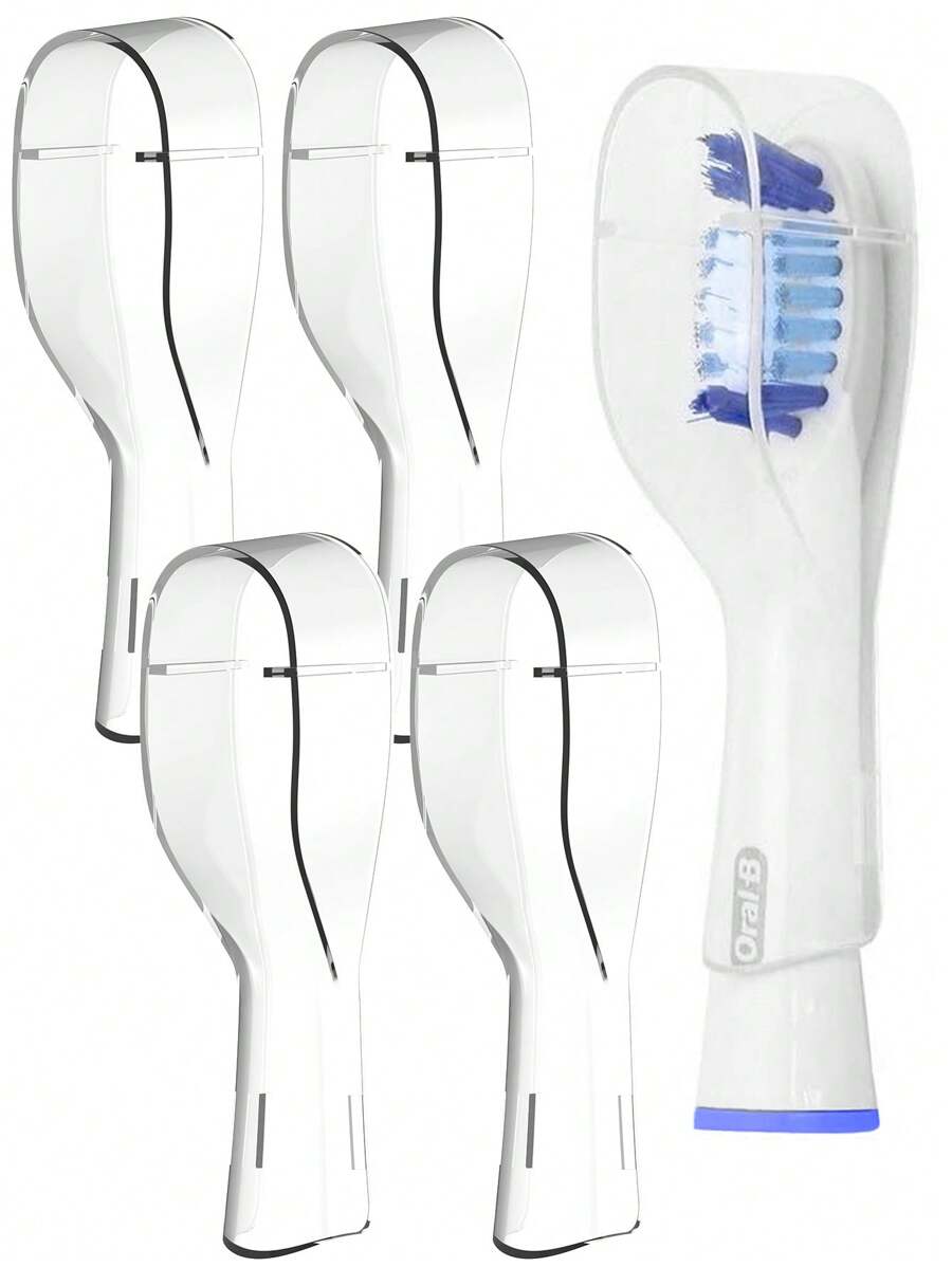 适用于 OralB 长款双头电动牙刷的牙刷头防尘罩，适用于 OralB 长刷头系列电动牙刷的保护盖盒，方便旅行和居家 - 彩色 - 查看 1