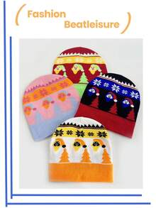 1 件无帽檐针织帽，宽松无檐便帽，男女通用保暖无檐便帽，适合派对、休闲、时尚、户外骑行、秋冬 - A - 查看 7