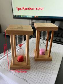 1 Đồng hồ cát hẹn giờ bằng tre sáng tạo, Đồng hồ cát hẹn giờ 1/3/5 phút, Dùng để đánh răng, chơi trò chơi, trang trí nhà cửa, Đồng hồ cát nhiều màu, Hoàn hảo làm quà tặng hoặc để thi đấu, Thời gian giải trí ngoài trời, Thời gian rảnh rỗi, Thời gian thư giãn - Nhiều màu - Xem 9