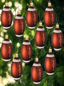 6 quả bóng trang trí Giáng sinh bằng nhựa 2,36 inch Đồ trang trí cây thông Noel có vòng treo Chủ đề thể thao Đồ trang trí treo trang trí cho tiệc Giáng sinh Trang chủ - nhiều màu - Xem 1
