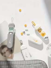 1 Pack 3pcs/2pcs/1pc Small Portable Pill Box, Medicine Organizer, Travel Vitamin Capsule Container, 7-Day 3 Times A Day Mini Sealed Storage Box, Stackable Flip Cover, Compact Travel Case