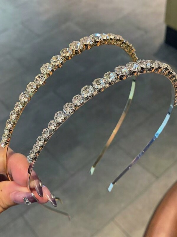 1 قطعة شريط رأس من سبيكة ذات ملمس حصوي لامع للنساء، بسيط ولكن أنيق، مناسب للارتداء اليومي وقطعة رأس أنيقة، شريط شعر