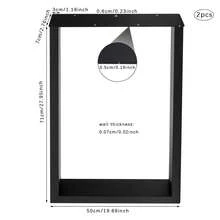 28in Metal Table Leg Stand Bar High Table Leg, Iron Dining Table Table Leg, Simple Computer Book Long Table Leg Stand - 黑色 - 查看 11