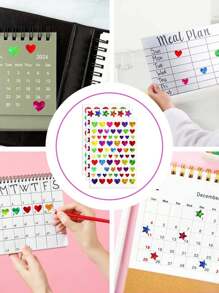 690pcs-Valentine's Day Holographic Rainbow Heart Stickers, Valentine's Day Gift Decoration Small Stickers For Reward, Sparkly Holographic Stickers, Glitter Foil Stickers For Behavior Reward Chart And DIY Decoration For Reward, Behavior Chart, Student Planner