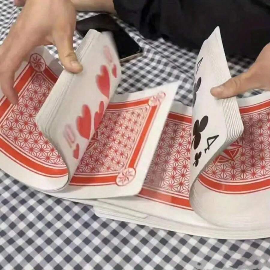 Giant Poker Card Set Oversized Poker Cards For Party Games And