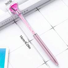 3pcs/4pcs/5pcs/10pcs, Shiny Crystal Diamond Ballpoint Pen - Fine Tip, Telescopic, Lightweight - Perfect Choice For School And Office Supplies, Christmas, Wedding, Birthday Gifts, Multi-Color Crystal Pen, Bullet, Medium Oil Pen, Gel Pen, Ballpoint Pen - Multicolor - View 2