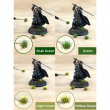 104pcs Miniature Artificial Grass Tuft Set - Static Model Landscape Kit For Train Scenery And Terrain,Countryside Style Artificial Shrubs And Bushes,Home Decor,Building Blocks For Adults,Architecture Kit,Model Trains - Multicolor - View 9