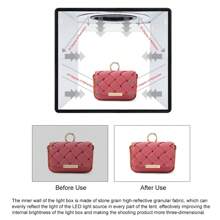 Đèn vòng PULUZ 10 inch có thể gập lại, di động, chỉ số CRI cao (97), hộp đèn chụp ảnh studio kèm 12 phông nền màu, kích thước: 10 x 10 x 10 inch - màu đen - Xem 9