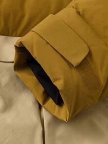 mini bala Áo khoác lông vũ trùm đầu thời trang mùa đông ấm áp cho bé trai - cà phê - Xem 7