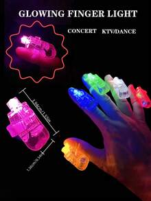5/10/30 chiếc đèn ngón tay phát sáng, đạo cụ không khí tiệc Disco Ball Bar Rave, đèn vòng nhấp nháy cổ vũ buổi hòa nhạc, quà tặng nhỏ cho tiệc lễ hội đầy màu sắc - Nhiều màu - Xem 3