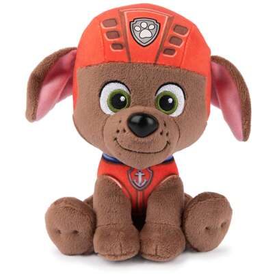 Spin Master GUND Oficial Peluche de Zuma de PAW Patrol en uniforme de rescate acuático, muñeco de peluche para edades a partir de 1 año, 15 cm (Los estilos pueden variar)