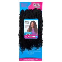 Yan Hair Collection Organic Curly Hair 75cm Protein Fiber Crochet Braids Hanna 330g - Exclusive Model - Black-brown - Xem 1