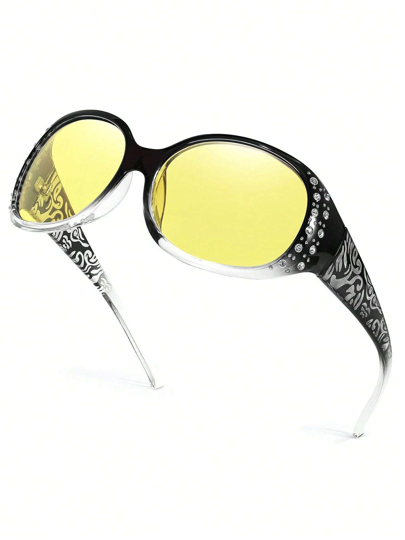 Marco Al-Mg Polarizadas UV400 Gafas Conducción Nocturna