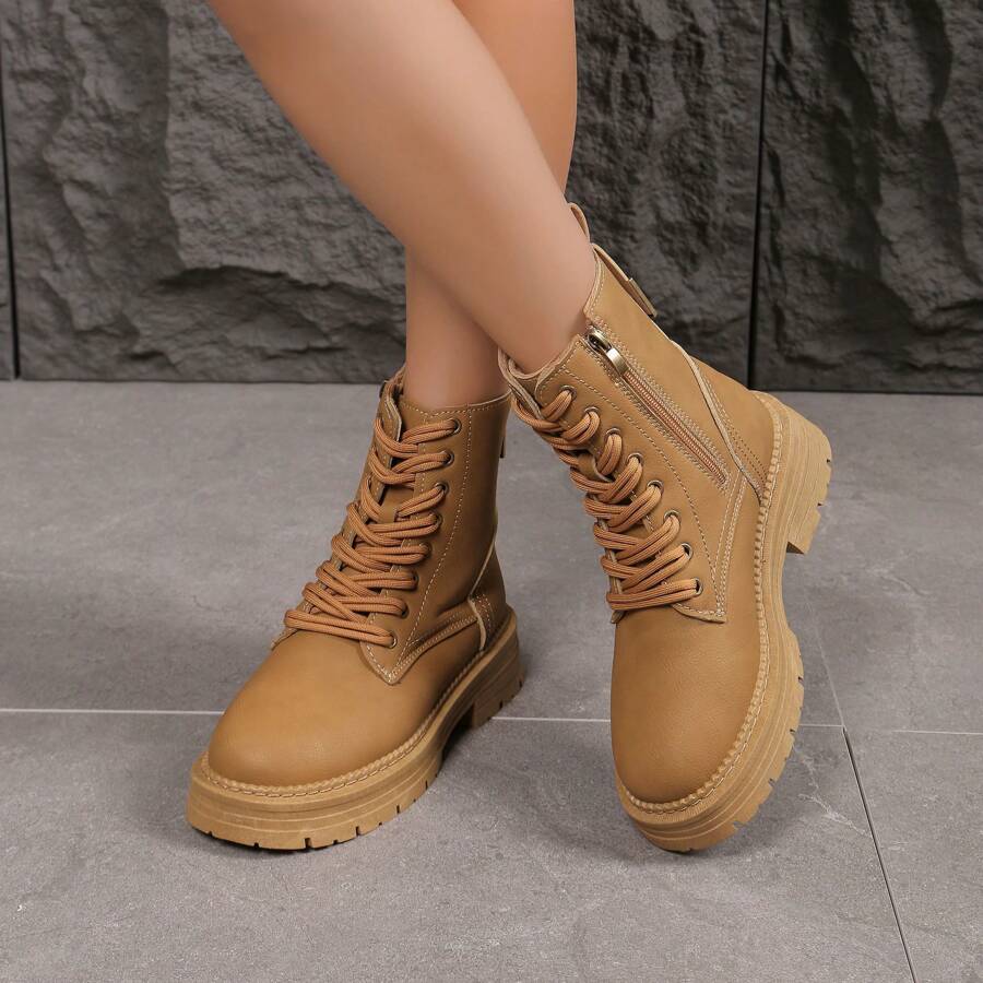 2024 Autumn Fashion Boots - Camel - View 1