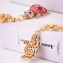 Móc chìa khóa hình con rùa sáng tạo, Móc chìa khóa lưu niệm hình con rùa tinh tế, Mặt dây chuyền động vật đại dương 3D chân thực, Mặt dây chuyền túi xách cặp đôi dễ thương, Thích hợp làm móc chìa khóa ô tô, Quà tặng treo, Trang trí trong nhà và Quà tặng tiệc - nhiều màu - Xem 2