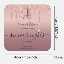 100pcs Custom Delicate Wedding Welcome Gift Tags Emerald Greenery Wedding Welcome Gift Tags Custom Wedding Favor Tags, Custom Personalized Thank You Gift Tags For Weddings, Birthday, Bridal Shower - Multicolor - View 32