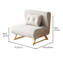 AYYDS Canapé-lit pliant, Convertible, chaise inclinable de loisirs pour le bureau et la maison