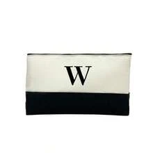 1 szt. Spersonalizowana torebka/kosmetyczka z inicjałem, patchwork, prezent dla nauczyciela, wielokrotnego użytku kopertówka, minimalistyczna kosmetyczka podróżna o dużej pojemności, wielofunkcyjny, przenośny prezent dla kobiet, codzienna saszetka do przechowywania - Wielokolorowe - Zobacz 19