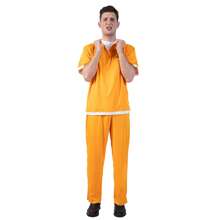 Halloween Costume Prisoner Costume For Men Cosplay Orange Inmate Costumes - Orange - View 9