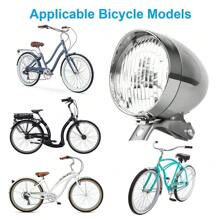SMART TREE 2Pcs Silver Vintage Bicycle LED Classical Retro Headlight Front Light Fog Lights.Riding At Night Brings You Safety - 1 - View 3