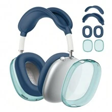 hellodigi 纯色透明 Apple Air-Pods Max 耳机保护套 适用于 Air-Pods Max 耳机保护套 TPU 保护壳 耳罩 头带 横梁 耳套 四件套 纯色透明 Apple Air-Pods Max 耳机保护套 - 彩色 - 查看 15