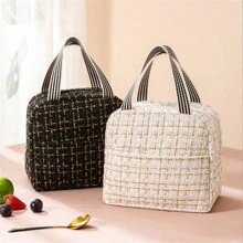 1 Peça Bolsa Térmica Minimalista para Almoço, Sacola Térmica Portátil para Transportar Alimentos, Para Estudantes