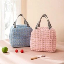 1 Peça Bolsa Térmica Minimalista para Almoço, Sacola Térmica Portátil para Transportar Alimentos, Para Estudantes