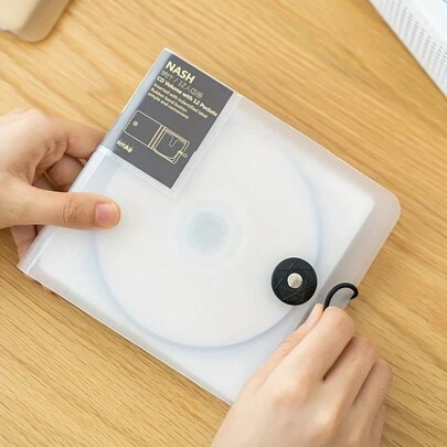 Simple For DVD Disc Box Home CD Bag Storage Book 12 In CD Storage Box Car Portable Disc Bag Game Disc Vinyl Record Storage