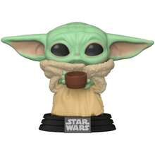 FUNKO POP SERIE MANDALORIAN BABY THE CHILD W/CUP F-378 - màu xanh lá - Xem 2