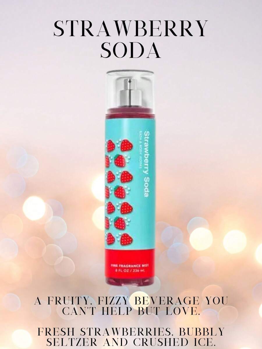 Bath And Body Works BBW Fine Fragrance Body Mist - Strawberry Soda - View 1
