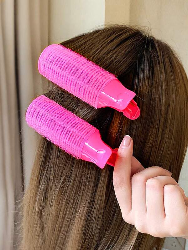 Set de 2 pinzas elevadoras de volumen de la raíz del cabello, pasadores para efecto esponjoso y elevación fácil del cabello, accesorios de peinado con concha de posicionamiento superior para peinados DIY, rulos, rizos sin calor, rizador de cabello, productos y accesorios de cabello para peluquería, salón de belleza y artículos de viaje esenciales