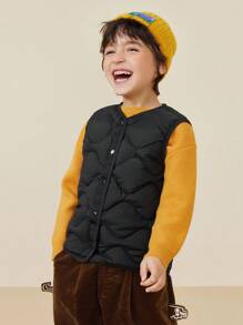 mini bala Reversible Three-Proof Light Down Jacket For Children New Winter Collection - Black - View 3