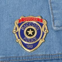 1pc Raccoon City Detective Heritage Unique Station Badge Enamel Brooch Pin, Suitable For Men Party Outfit Gift - Style 2 - View 6