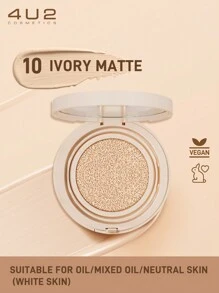 4U2 柔软哑光气垫粉底 SPF 50 PA+++ 空气垫粉底液#10 象牙哑光 - #10 IVORY MATTE - 查看 2