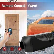 5KW-8KW Air Parking Heater, 12V Parking Heater Heating Parking Night Heater With Silencer LCD Monitor Remote Control For Truck Boat Bus Car Trailer Motorhomes Campervans Caravans - Black - View 5