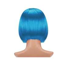 Perucă sintetică pentru studenți, culoare BOB0, perucă cu cap bob scurt, multicoloră, pentru costum de rol, perucă de petrecere zilnică, potrivită pentru femei și fete, consumabile de petrecere, îmbrăcată, perucă scurtă pentru studenți, en-gros din fabrică - Multicolor - Vizualizare 19